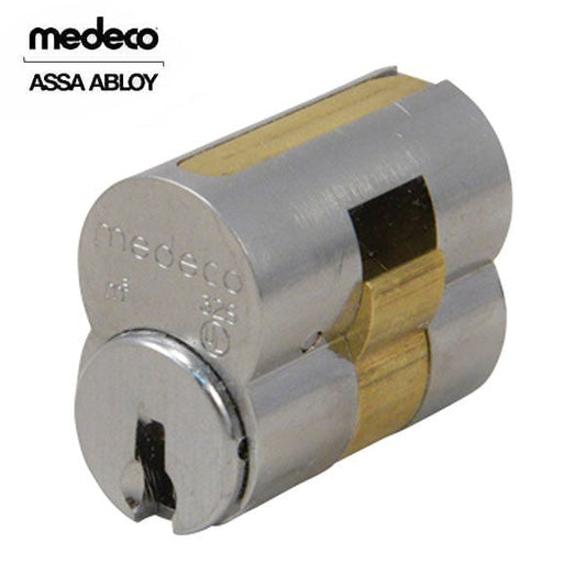 Medeco - 320201T - M3 Biaxial - 6-Pin - LFIC Core - DL Keyway Pinned - 26 - Satin Chrome - Grade 1