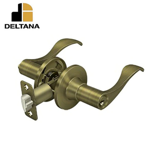 Deltana - Savanna Lever Entry - 2-3/8" Backset - 1-3/8" - 2" Door Thickness - Right Handed - Optional Finish