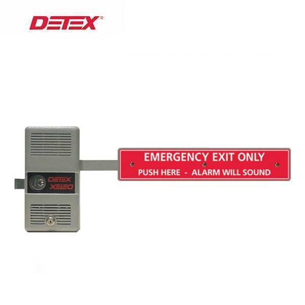 Detex - DTX-ECL-230D-PH - Panic Device - Long Bar - Rugged Dead Bolt - Battery Powered - 9VDC