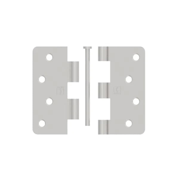 Hager - 7741 - 5-Knuckle - Round Corner 1/4" Radius - Plain Bearing - Optional Size - Optional Finish
