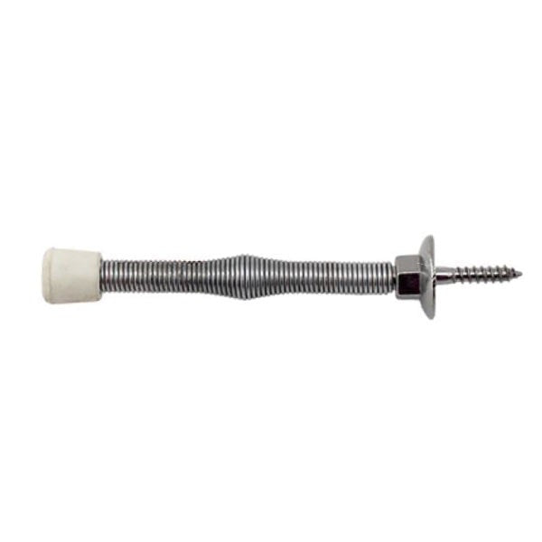 Cal-Royal - FS89 - Flexible Door Stop - 3" - Fixed Screw - Satin Nickel