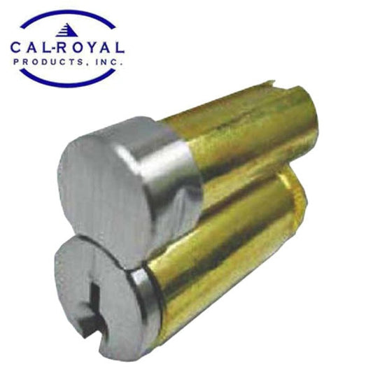 Cal-Royal - 3000 ICC - IC Core Cylinder - 6-pin - LFIC - C Keyway - KA 11111 - Bright Brass