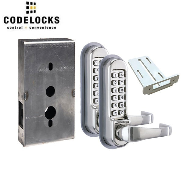 CodeLocks - CL510 Gate Box Kit - Mechanical Lock - Heavy Duty - Tubular Latch Bolt Gate Box Kit - Double Sided - Optional Finish