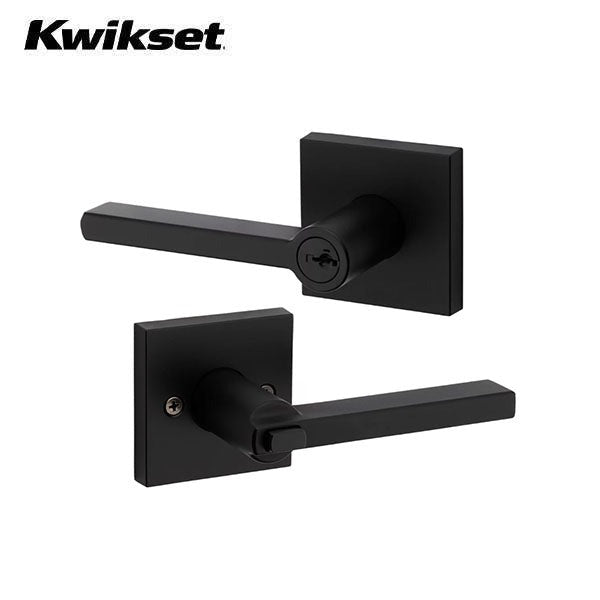 Kwikset - Halifax Lever Set - Square Rose - Optional Finish - Optional Function - SC1 - SmartKey Technology - Grade 2