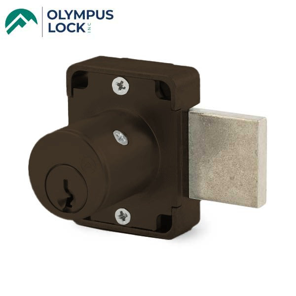 Olympus - 100DR - Deadbolt Door Lock - N Series National - D4291 4-pin - Standard Bolt - Oil Rubbed Bronze - Optional Cylinder Length - Optional Keying - Non Handed - Grade 1