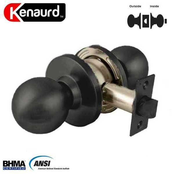 Commercial Door Knob Set - 2-3/4” Standard Backset - Oil Rubbed Bronze - Privacy - Grade 2
