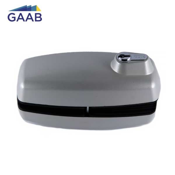 GAAB - T180 - Tempered Frameless Glass Door Lock - Reversible - 10 -12mm Doors - YALE Keyway - Grey