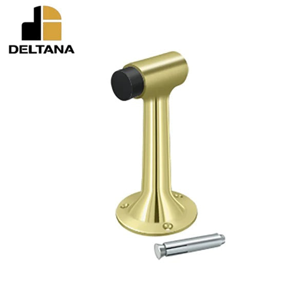 Deltana - Floor Mount - 6" Bumper - Heavy Duty - Solid Brass - Optional Finish