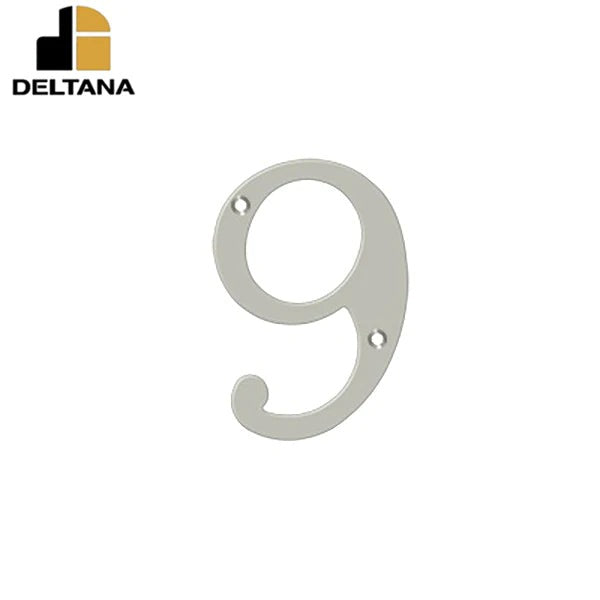 Deltana - 4" Numbers - Solid Brass - Optional Finish