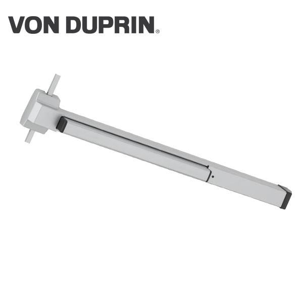 Von Duprin - 2227EO - Surface Mounted Vertical Rod Exit Device - Exit Only - No Trim - Aluminum Finish - 4 Foot