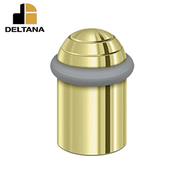 Deltana - Round universal Floor Bumper Dome Cap 2-1/8" - Solid Brass - Optional Finish