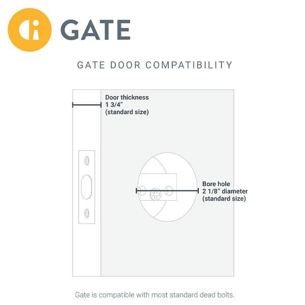 Wi-Fi All-In-One Camera Deadbolt - w/ Multiple Functions - SC1 - Satin Nickel (GATE)