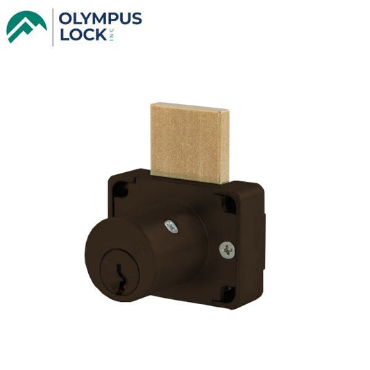 Olympus - 200DW - Drawer Deadbolt Lock - D4291 4-pin - Optional Cylinder Length - Standard Length Bolt - Oil Rubbed Bronze - Optional Keying - Grade 1