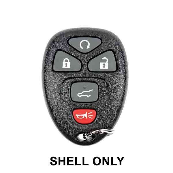 2007-2017 GM / 5-Button Keyless Entry Remote SHELL / OUC60270 / Black (AFTERMARKET)
