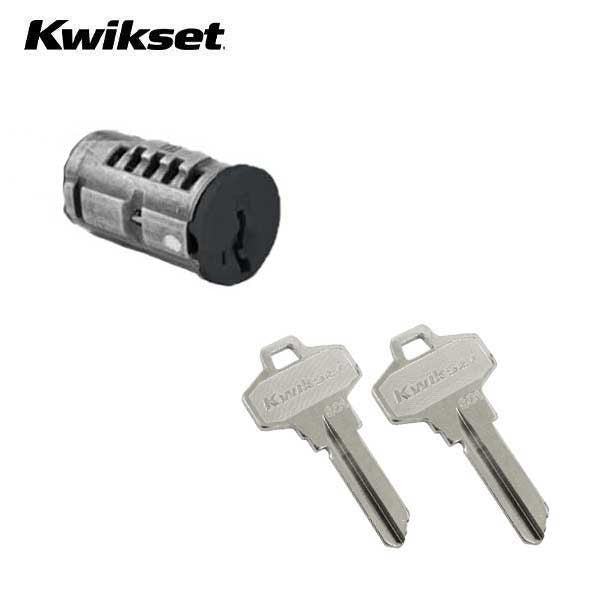 Kwikset - SmartKey SC1 Schlage Cylinder For Half Round Chassis Knobs & Levers - Black Finish