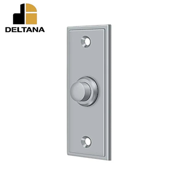 Deltana - Bell Button - Rectangular Contemporary - Optional Finish