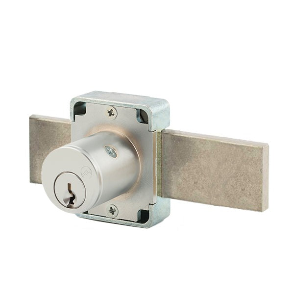 Olympus - 100B - Weather Resistant Cabinet Deadbolt Lock - D4291 4-pin - Long Bolt - Satin Chrome - Optional Keying - Grade 1