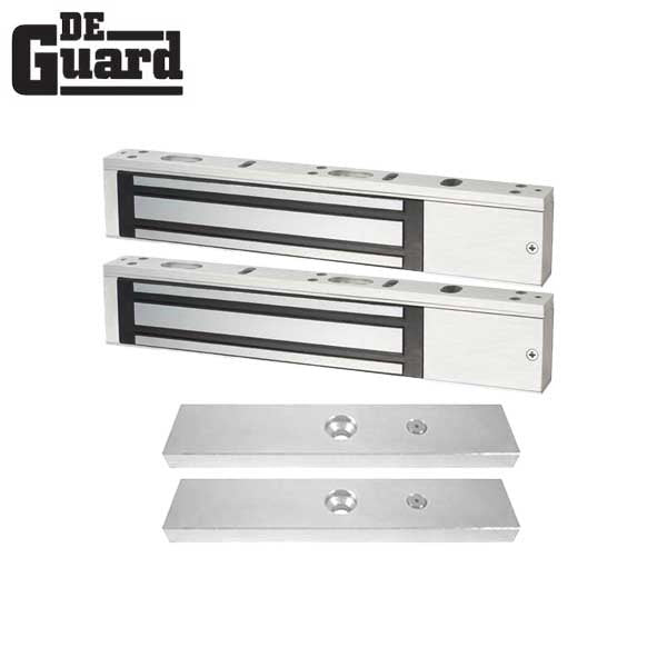 2 x Single Door Maglocks - 600 lb Holding Force - Bond Sensor - Grade 1 (Bundle of 2)