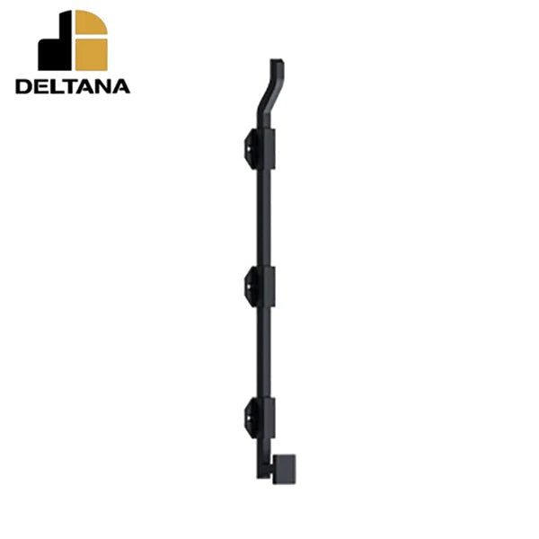 Deltana - 18" Modern Offset Surface Bolt - Heavy Duty - Solid Brass - Optional Finish