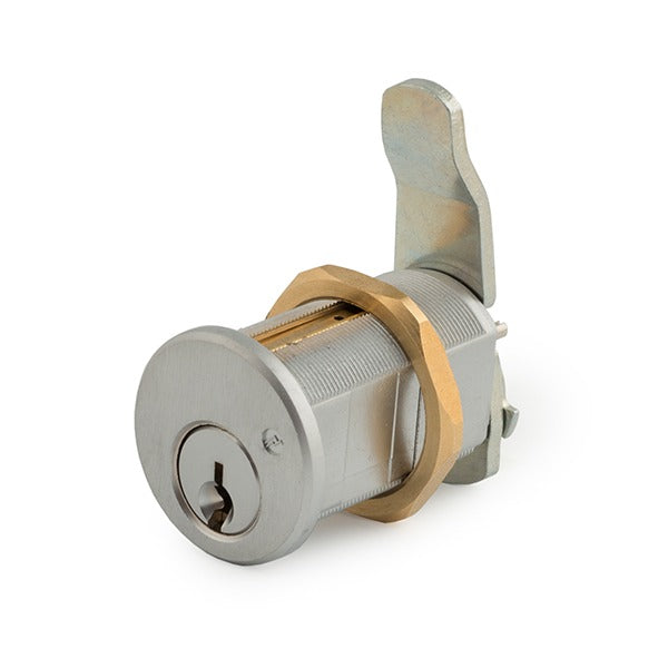 Olympus - 820S - S Series: Schlage C Keyway Cam Lock - 7/8" Cylinder Diameter - Satin Chrome - Grade 1