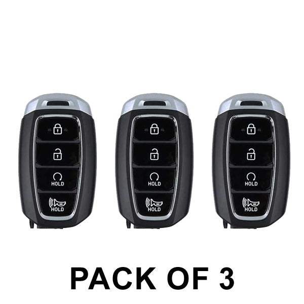 3 x 2020-2021 Hyundai Palisade / 4-Button Smart Key / PN: 95440-S8310 / TQ8-FOB-4F19 / (AFTERMARKET) (Pack of 3)