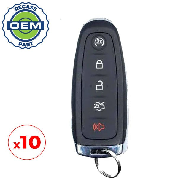 10 x 2012-2019 Ford / 5-Button Smart Key / PN: 164-R8092 / M3N5WY8609 (OEM Recase)