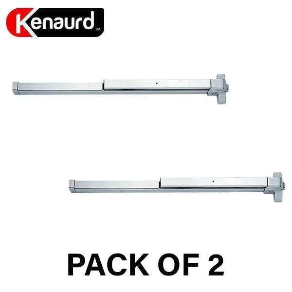 2 x Heavy Duty Panic Bar - Exit Device - Grade 1 - Aluminum Finish - 36" (Bundle of 2)