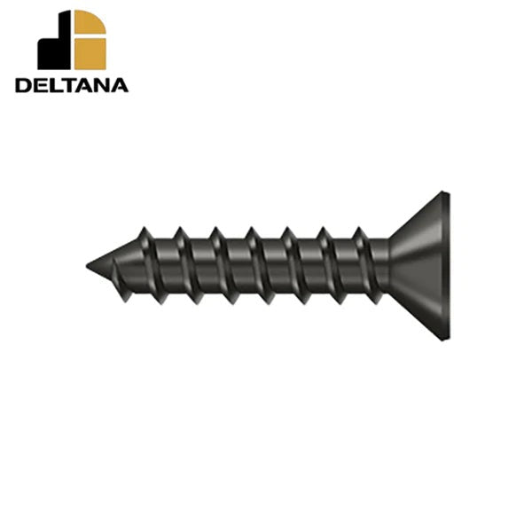 Deltana - Wood Screw - Steel - #12 x 1" - Optional Finish