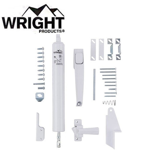 Wright - VLAN - Lanai Door Set - Push Button Latch & Standard Duty Closer with Jamb Bracket - Optional Finish