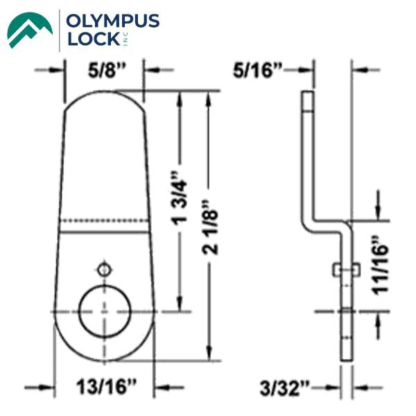Olympus - DCNP-100-HD2 - Heavy Duty Bent Cam - 1-3/4" Length