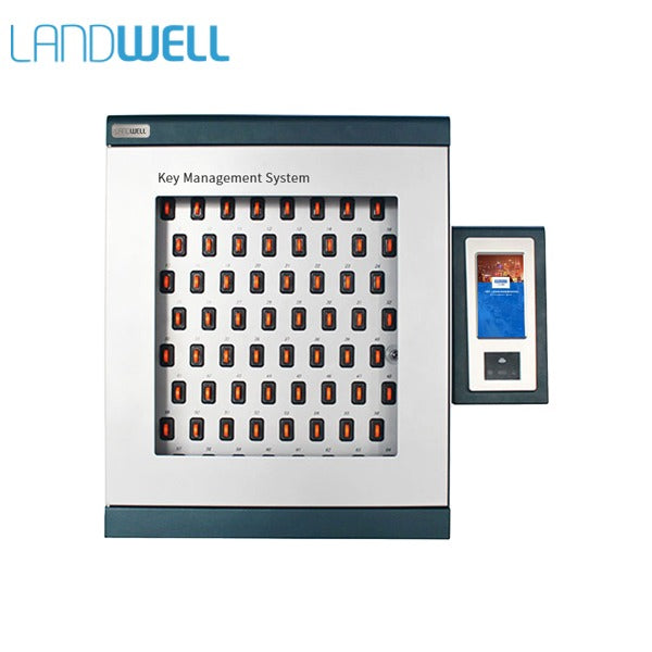Landwell - I Keybox 64 - Intelligent Key Management System - Android OS - Single Cabinet - Key Safe - RFID - 64 Key slots
