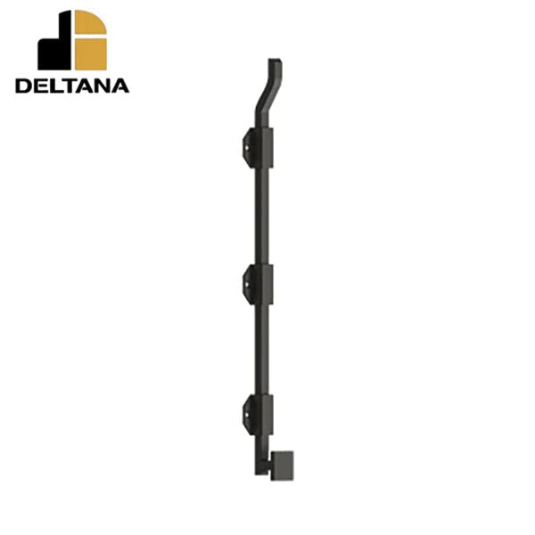 Deltana - 18" Modern Offset Surface Bolt - Heavy Duty - Solid Brass - Optional Finish