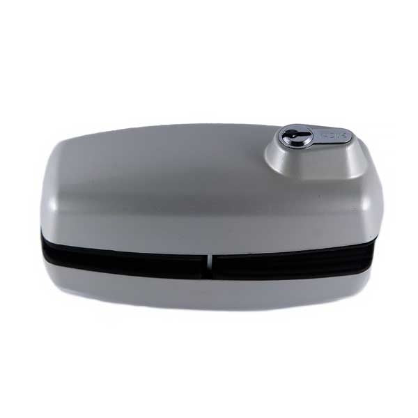 GAAB - T180 - Tempered Frameless Glass Door Lock - Reversible - 10 -12mm Doors - YALE Keyway - Grey