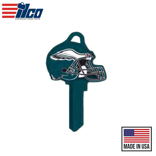 Ilco - NFL TeamKeys - Helmet Edition - Key Blank - Philadelphia Eagles - KW1 (5 Pack)