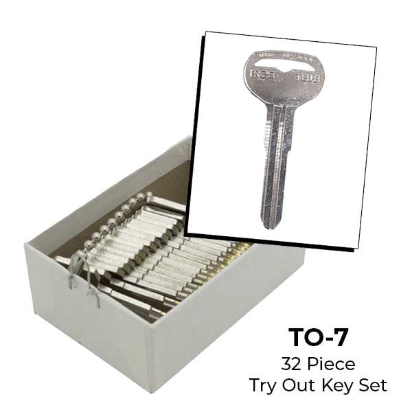 AeroLock - TO-7 - Toyota - All Locks Try-Out Set - TR26 - 32 Keys