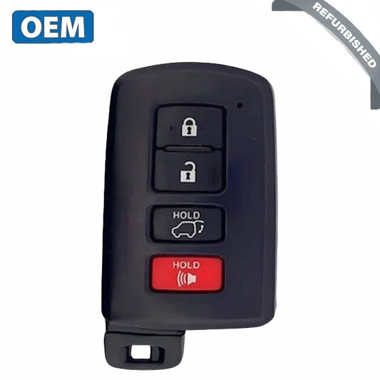 2021-2022 Toyota Sequoia / 4-Button Proximity Smart Key / PN: 89904-0C040 / HYQ14FBB (OEM Refurb)