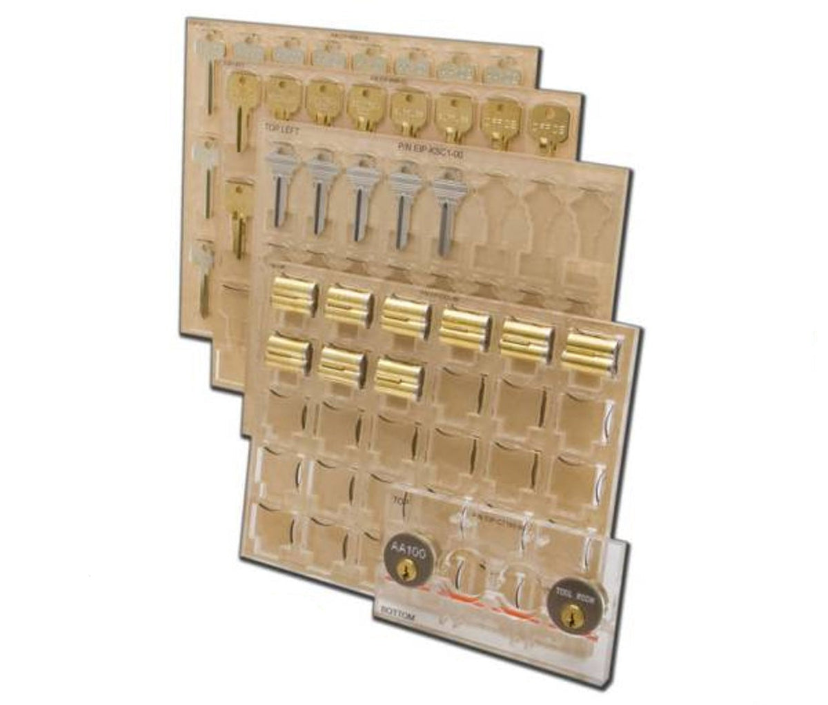 Ilco - EIP-Holder-17 - Engrave-It - Specialty 6 or 7-Pin (Combinated & Uncombinated) SFIC Core Holder - Face - Holds 35 - for Engrave-It Pro Machine