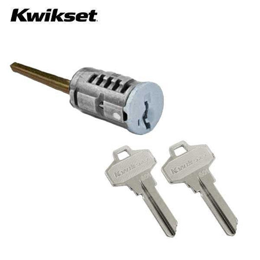 Kwikset - SmartKey SC1 Schlage Cylinder For Single Cylinder & Electronic Deadbolt - Silver Finish