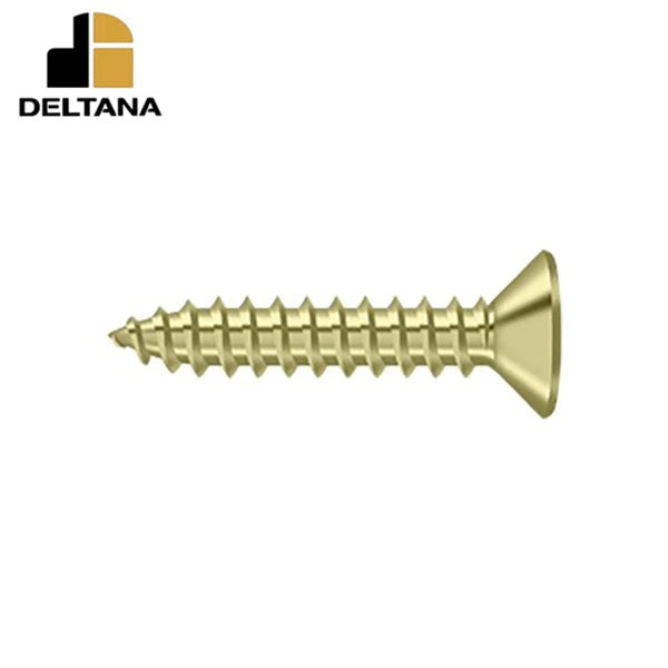 Deltana - Wood Screw - SB - #10 x 1" - Optional Finish