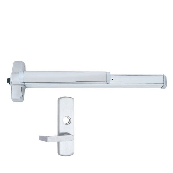 Von Duprin - 98L - Extra Protection Latch - Mortise Lock Exit Device - 06 Lever - Night Latch - 3' Long - Optional Handing - Satin Chrome - Grade 1