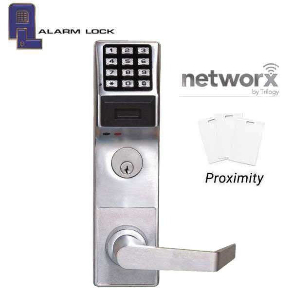 Alarm Lock Trilogy - ETPDN - For Exit Panic Hardware - Networx - Compatible with Marks M9900 Exit Bar - 26D - Satin Chrome