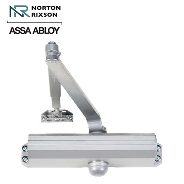 Norton - 1604 - Tri-Packed Manual Commercial Door Closer - Back Check Function - PA Bracket/Regular/Top Jamb - Size 4 - Satin Aluminum - Fire Rated - Grade 1