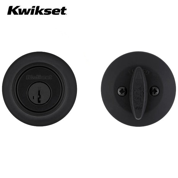 Kwikset - 660 - Residential Deadbolt - Single Cylinder - Matte Black - Grade 3