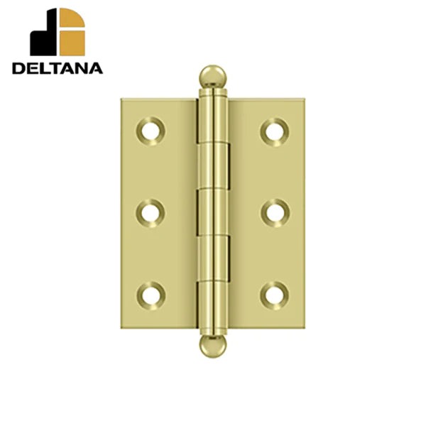 Deltana - 2-1/2" x 2" Hinge - w/ Ball Tips - Optional Finish