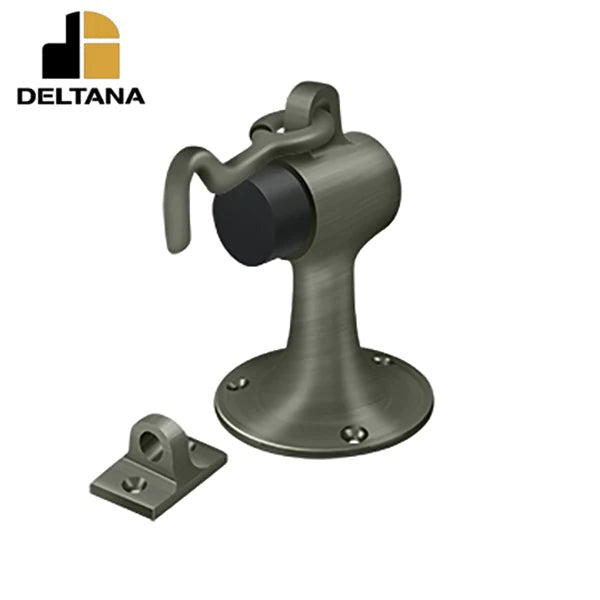 Deltana - Floor Mount Bumper w/ Holder - Solid Brass - Optional Finish
