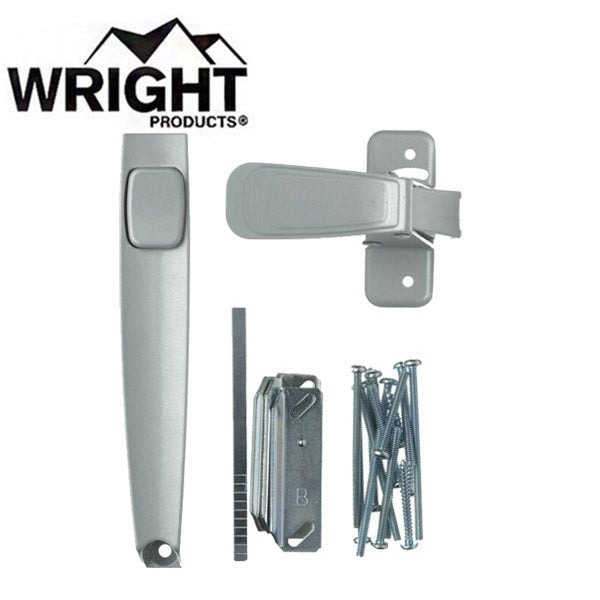 Wright - V444-2 - Heavy Duty - Tie Down Push Button Handle - Out Swinging - Wood / Metal Doors - Optional Finish