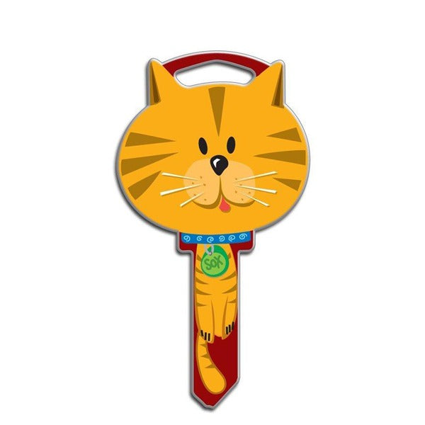 LuckyLine - B115K - Key Shapes - Cat - Kwikset - KW1 - 5 Pack