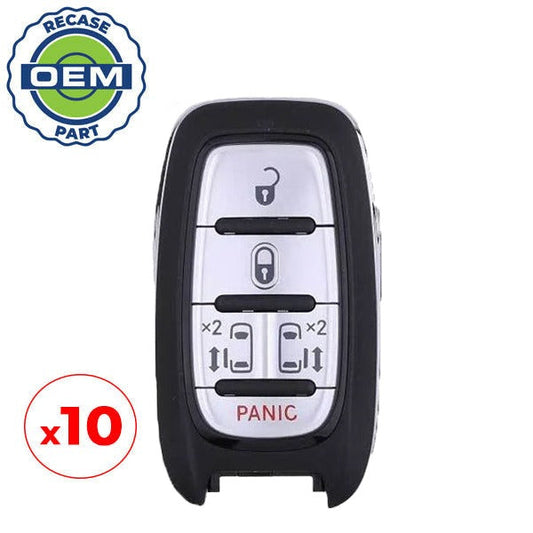 10 x 2017-2019 Chrysler Pacifica / 5-Button Smart Key / PN: 68241531AC / M3N-97395900 (OEM Recase)