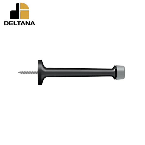 Deltana - 4" Baseboard Door Bumper - Solid Brass - Optional Finish