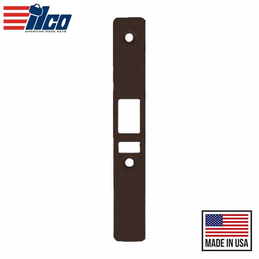 Ilco - Faceplate - Deadlatch - Flat - Left-Handed - 313 - Dark Bronze
